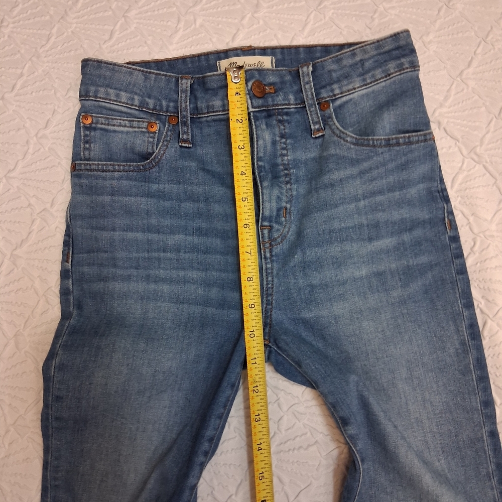 Madewell Medium Blue Cropped Bootcut Jeans Size 26 - Picture 14 of 16